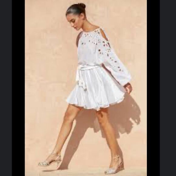 Free People X Mes Demoiselles Pachira belted Mini Dress Size 2 - Picture 1 of 11